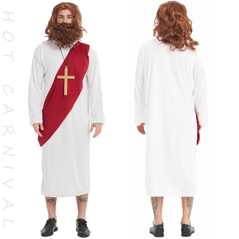 الرجال قيصر تأثيري حلي بيضاء طويلة سيزر رداء فستان بتصميم حالم الكبار يوليوس قيصر دور اللعب ملابس تنكرية للحفلات تأثيري اكسسوارات