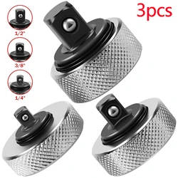 3Pc Mini Ratchet Socket Wrench Set Carbon Steel Ratchet Socket Finger Reversible Thumb Wheel Socket Wrench 1/2 3/8 1/4inch Drive