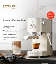 sapoudr EC30 semi-automatic Italian household small steam whipping and foam integrated espresso machine 220V