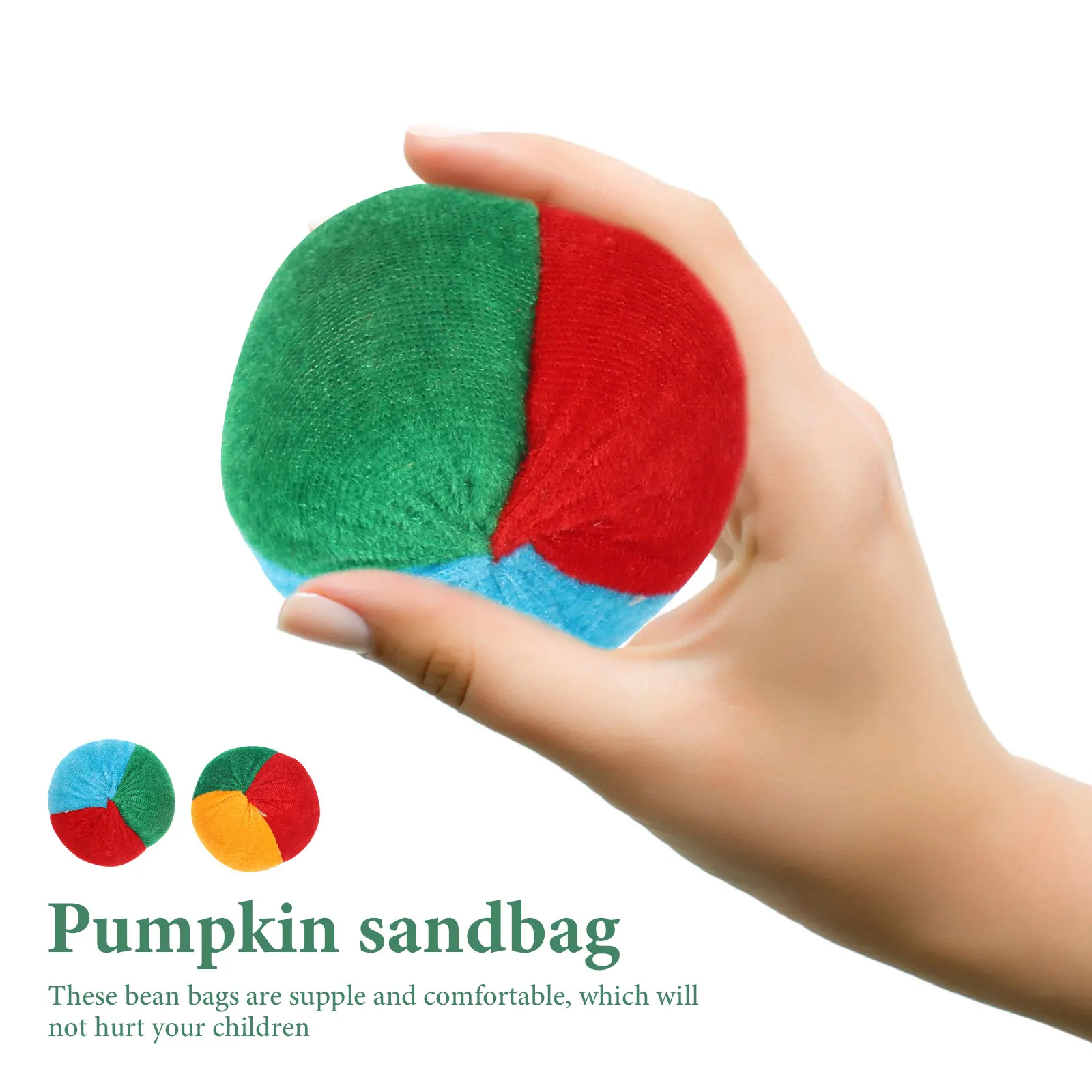 

10 Pcs Pumpkin Cornbread Tossing Games Fall Festival Bean Bag Small Size Party Children Sand Rice Husk Toy Outdoor Kids Toys