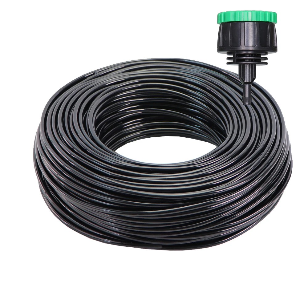 10/20/25/40 Meter 4/7mm Garden Water Hose with Quick Connector Micro Drip Misting Irrigation Tubing Pipe PVC Hose 1/4'' New Hose