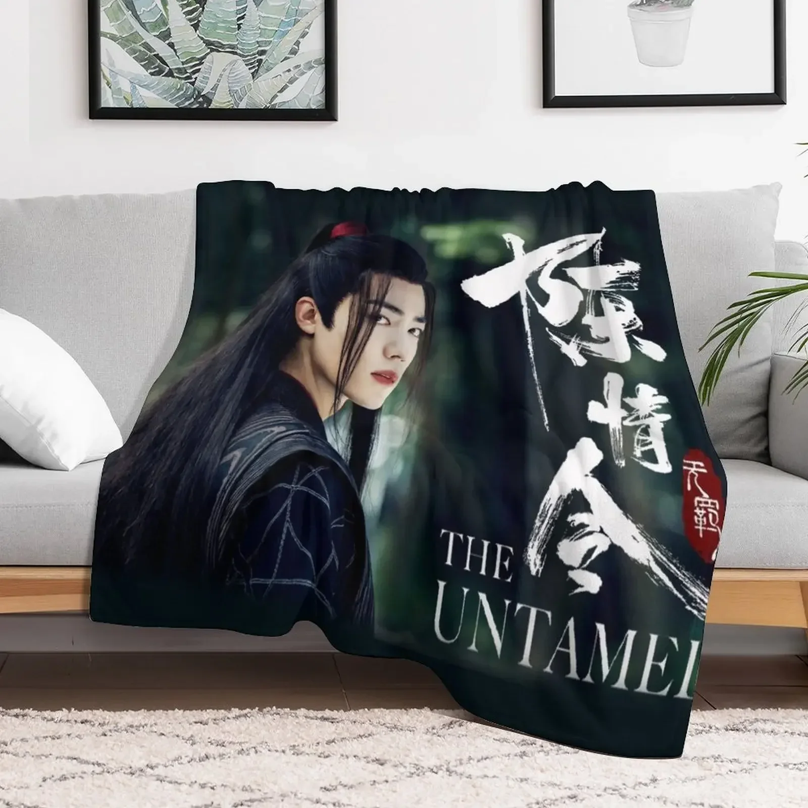 wei wuxian black Throw Blanket Comforter for babies blankets and throws cosplay anime Blankets