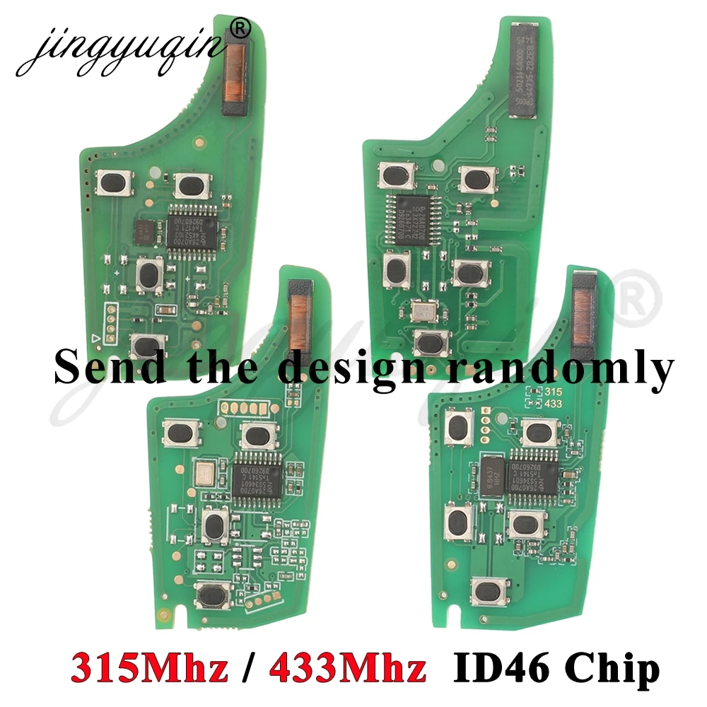 jingyuqin Car Remote Key Circuit Board Electronic for Chevrolet Malibu Cruze Aveo Spark Sail Opel/Vauxhall 2/3/4 BTN 315/433MHz