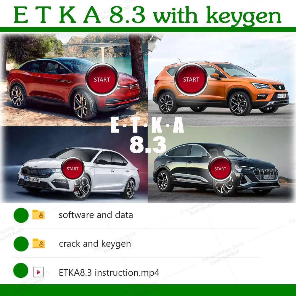 

Новейшая версия E T K A V8.3, программное обеспечение для ремонта автомобилей, официальное обновление данных запасных частей 2021, это предлагает полное иллюстрированное преобзор