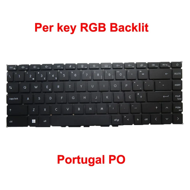 Imagem -04 - Teclado Retroiluminado Rgb para Msi V203022ak2 cu ar Ser cs fr po tr S1n2er2h1sa0 S1n2ecs2k1sa0 S1n2ep2l1sa0 Novo