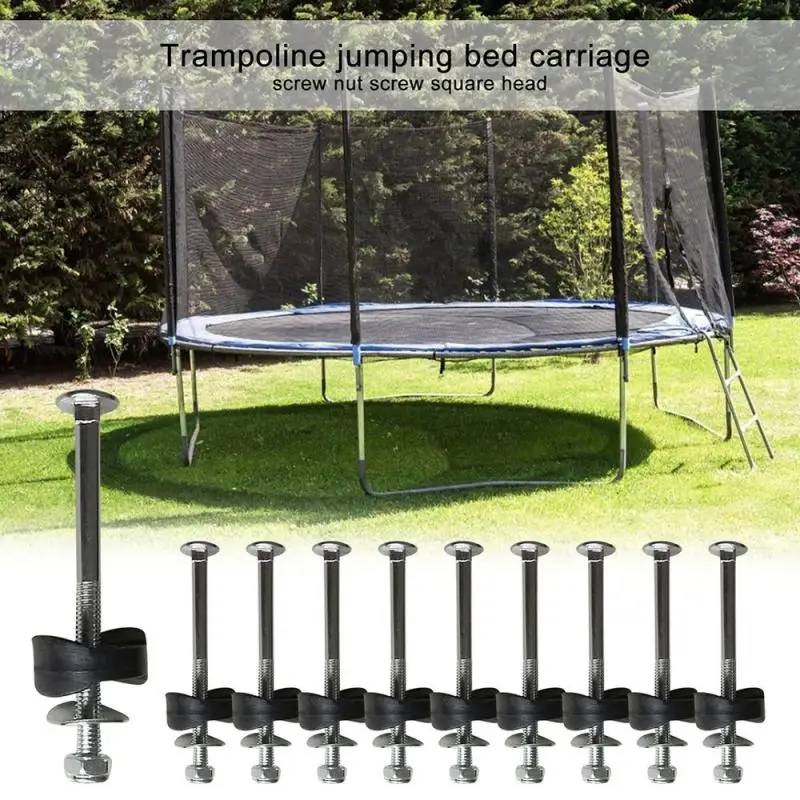 Trampoline Screw Iron Fixed Stablize Stable Trampoline Anti Fall Trampoline Stabilization Tool 260g Screw Set Trampoline Anchor