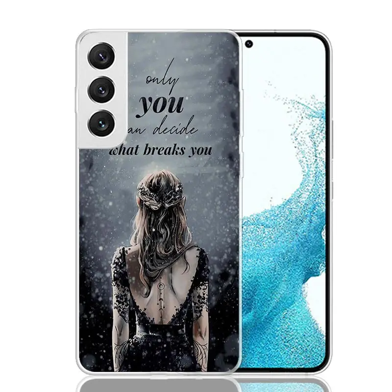 A Court Of Mist And Fury Phone Case For Samsung Galaxy S24 S23 S22 S21 FE S20 Ultra S10 Plus S10E S9 S8 + Art Customized Coque C