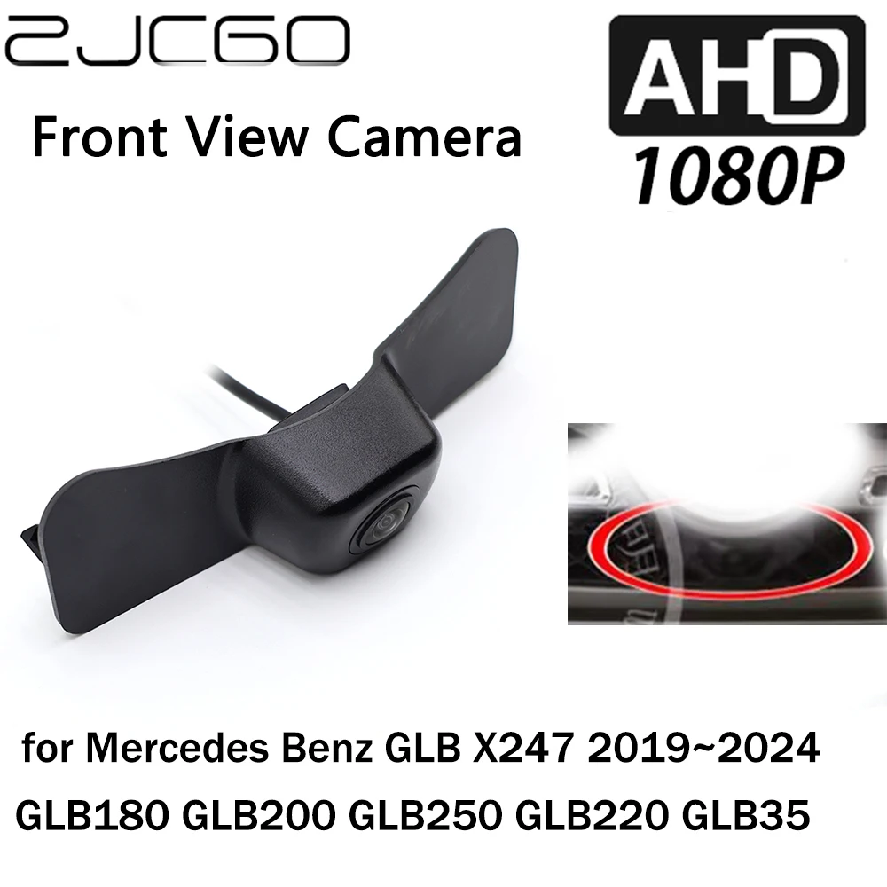 ZJCGO Car Front View LOGO Parking Camera AHD 1080P Night Vision for Mercedes Benz GLB X247 GLB180 GLB200 GLB250 GLB220 2019~2024