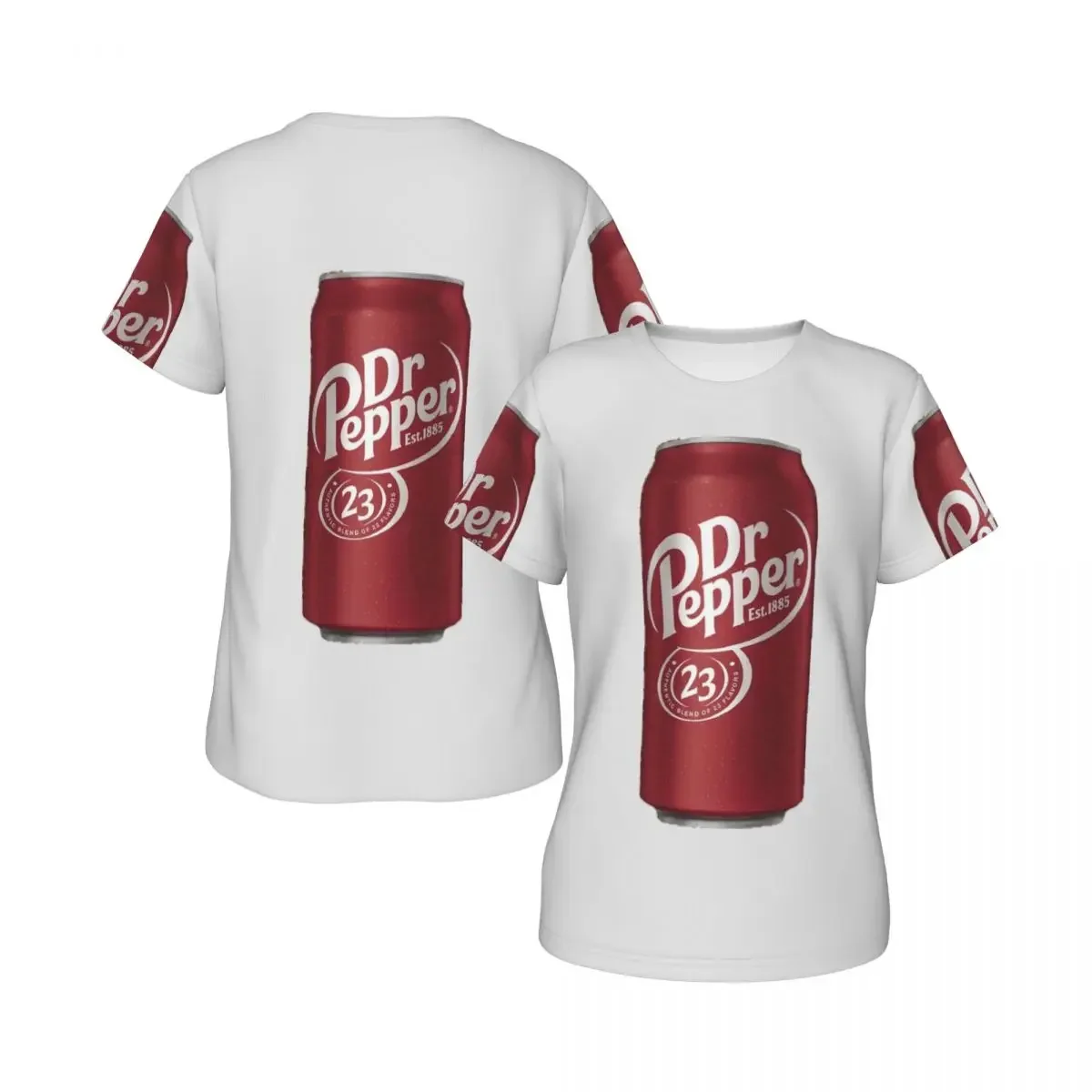 Dr Pepper T-Shirt for Women Crew Neck Streetwear T Shirts Women's Short Sleeve Summer Clothes Tops