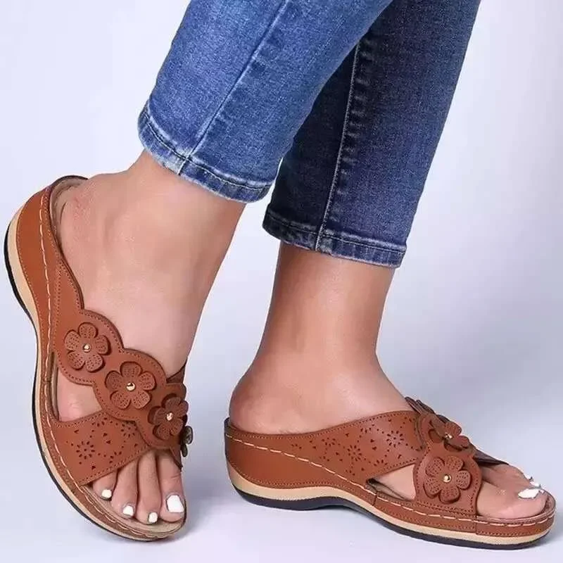 Sandales d'été pour femmes, chaussures de plage plates, gladiateur, chaussures de parka ouvertes pour dames