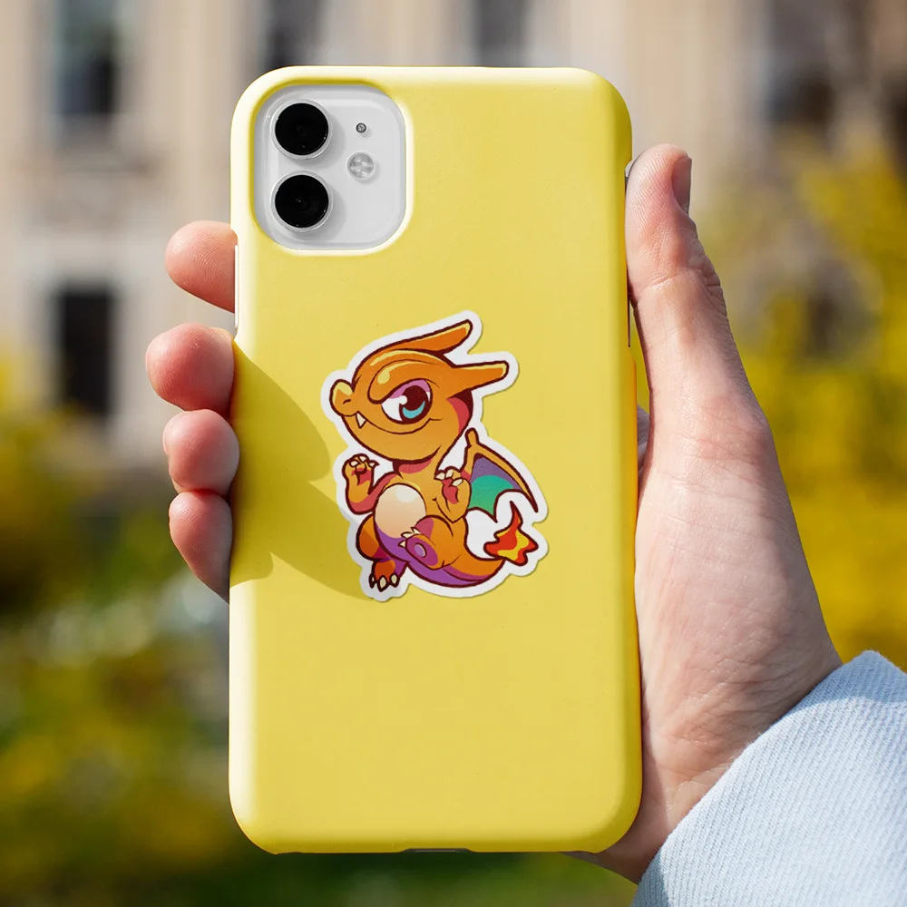 50 pçs kawaii pikachu pokemon adesivos para portátil telefone mala skate guitarra bonito dos desenhos animados adesivos presente do miúdo brinquedos