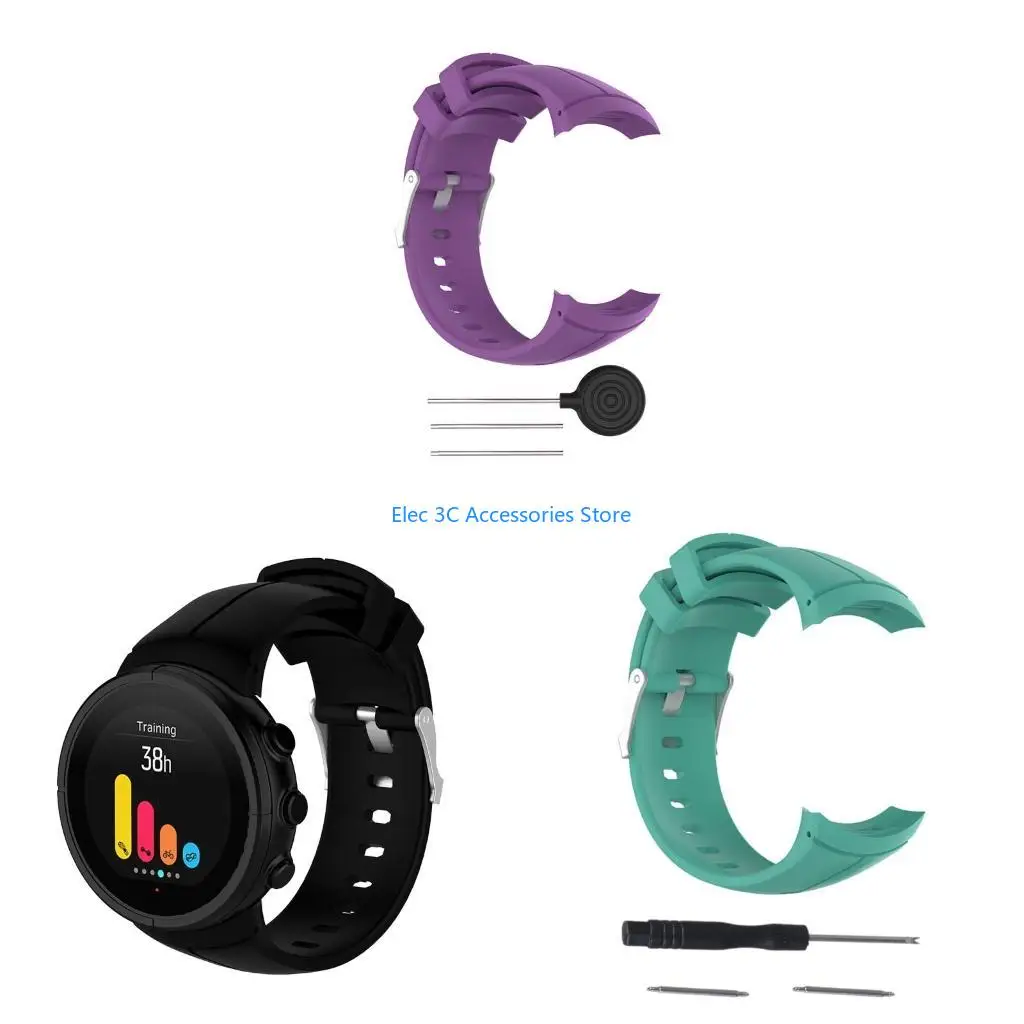 Cinturón pulsera silicona Y51A para pulseras correa duradera reloj