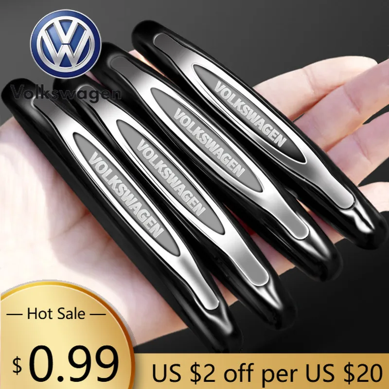 

Новинка 2026 года: Комплект из 4 защитных накладок на двери автомобиля (бамперные полосы) для Volkswagen GOLF 5, Tiguan, Polo