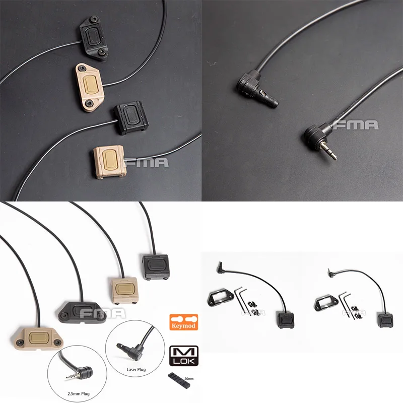 

Outdoor dual control accessories, mouse tail switch cable, wire control switch line flashlight T1409, tactical hunting equipment