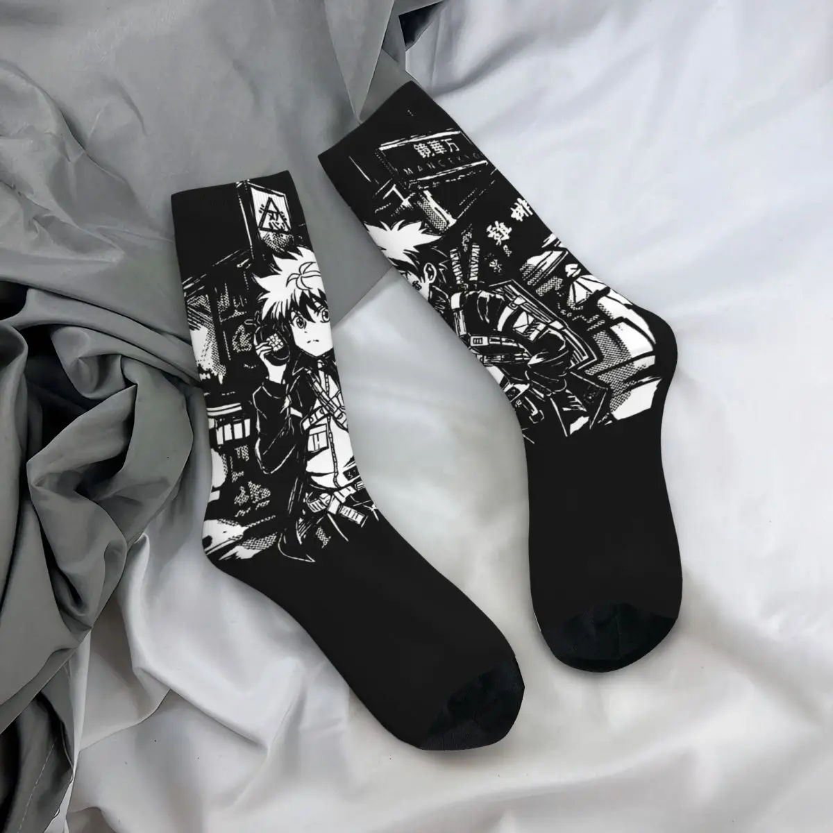 Anime Kilua Hunter X Hunter Socks uomo donna calzini Casual Crazy primavera estate autunno inverno calze a tubo centrale regali