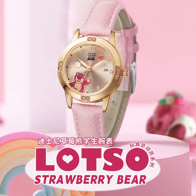 Disney For Children Watch Pixar Toy Story Lotso Cartoon Quartz Wriastwatch Date Boy Girl Student Kids детские часы для девоче