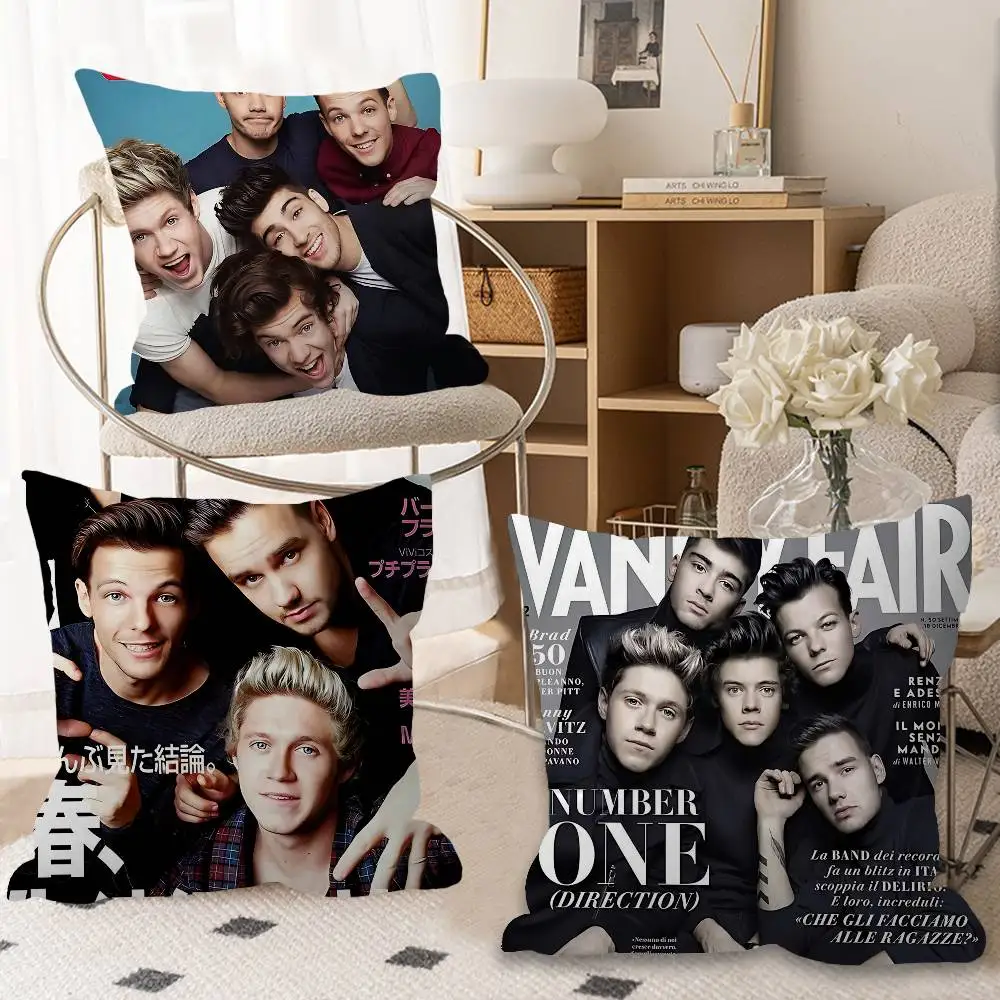 O-One Band Directions Music Cushion Cover Pillowcase Upholstery Sofa Throw Pillow Home Decor Pillowcas