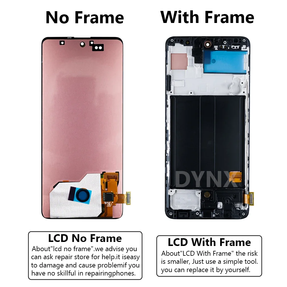 TFT 6.5\'\' Display Screen For Samsung Galaxy A51 LCD Display Touch Screen with Frame For Samsung A51 A515 A515F Replacement