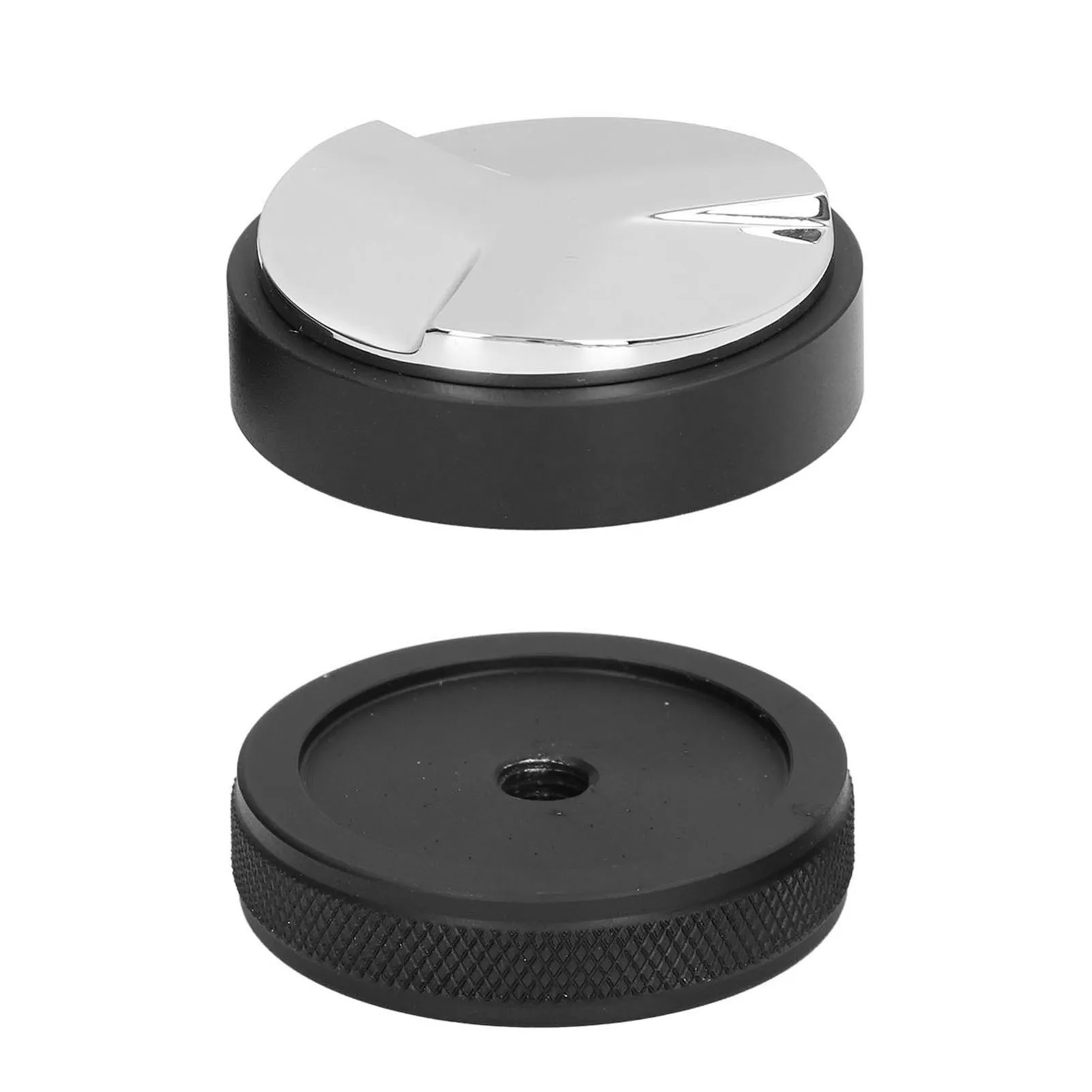51/58mm Coffee Tamper, Coffee Distributor Adjustable Portable Rust Resistant Black Paddle Coffee Distributor Powder Press image 2