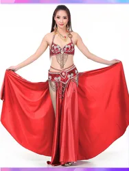 Sequins Gypsy Arab Dance Clothes Woman Jazz Solid Color Stage Costume Belly Suit Performance Latin Tassel Oriental Dancer Women