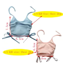 1/3 1/4 BJD Clothes DD SD DDL MSD Doll Fashion drawstring denim maxi skirt pink, khaki, black