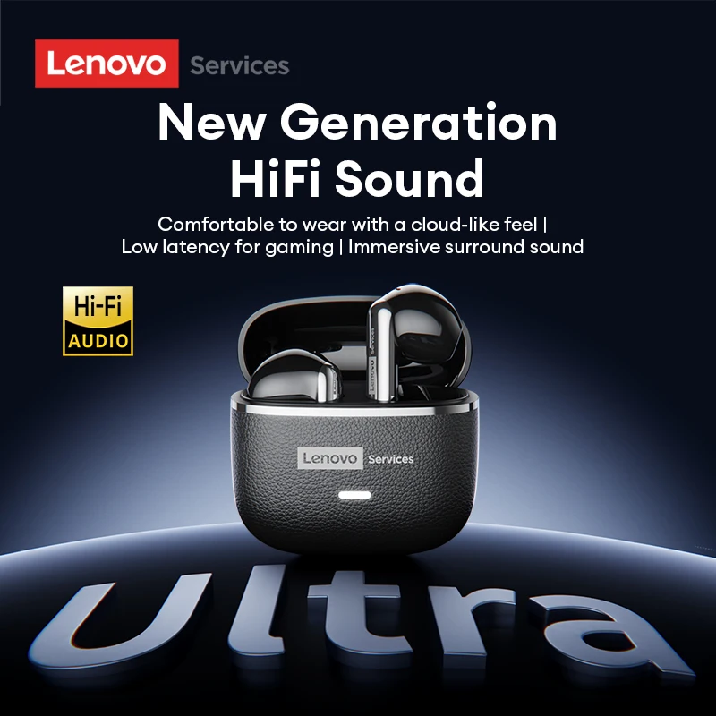 

Беспроводные стереонаушники-вкладыши Lenovo LE230 TWS с Bluetooth 6.0, шумоподавлением ENC и водонепроницаемостью для спорта