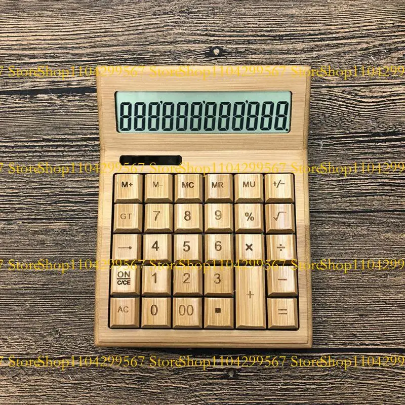 

Large Screen 12 Digits Calculator Desktop Electronic Calculators Home Office School Financial Accounting Tool Bamboo