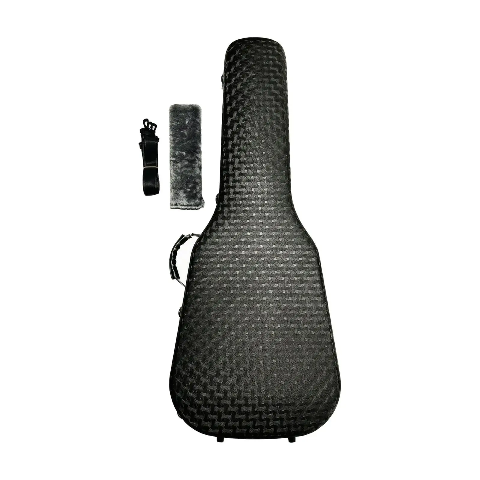Rigid EPP Electric Guitar Case with Shoulder Strap Water Resistant Protective Hard Shell Case for ST T Style Guitar Rehearsal