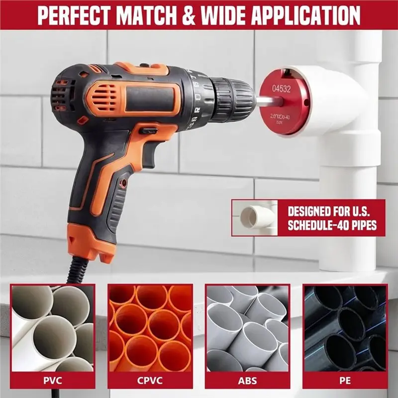 YANA50I 6Pcs PVC Pipe Reamer Kit- Includes 3/4