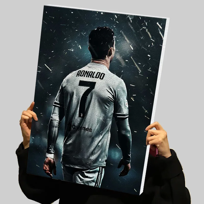 Cristiano Ronaldo Prints Poster Football Player Custom Canvas Painting Wall Art Gaming Room Decoration Modern Abstract Canvases