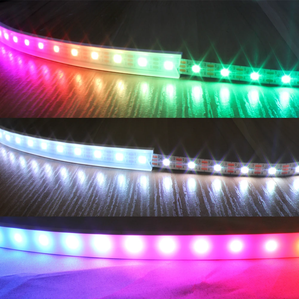 Silicone Neon Tube Flexible Soft Silica Gel Sign IP67 Waterproof For WS2811 WS2812B 5050 2835 COB LED Strip Light 1m 2m 3m 4m 5m