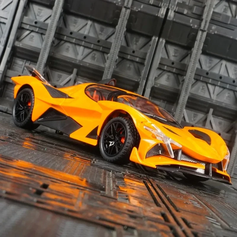1:24 アポロ EVO 合金製スーパーカーモデル、ドアが開閉可能、豊富なディテール、細かい仕上がり、高品質のデスクトップトイ