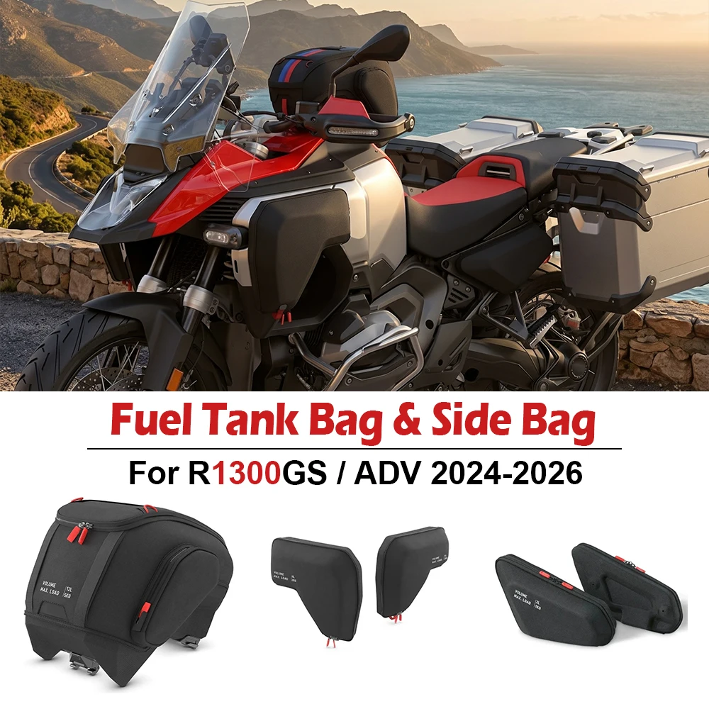 For BMW R1300GS ADV 2024 R1300GSA 2025 R1300 GS ADV 2026 Motorcycle Fuel Tank Bag Side Frame Bag Storage Package Waterproof Bag