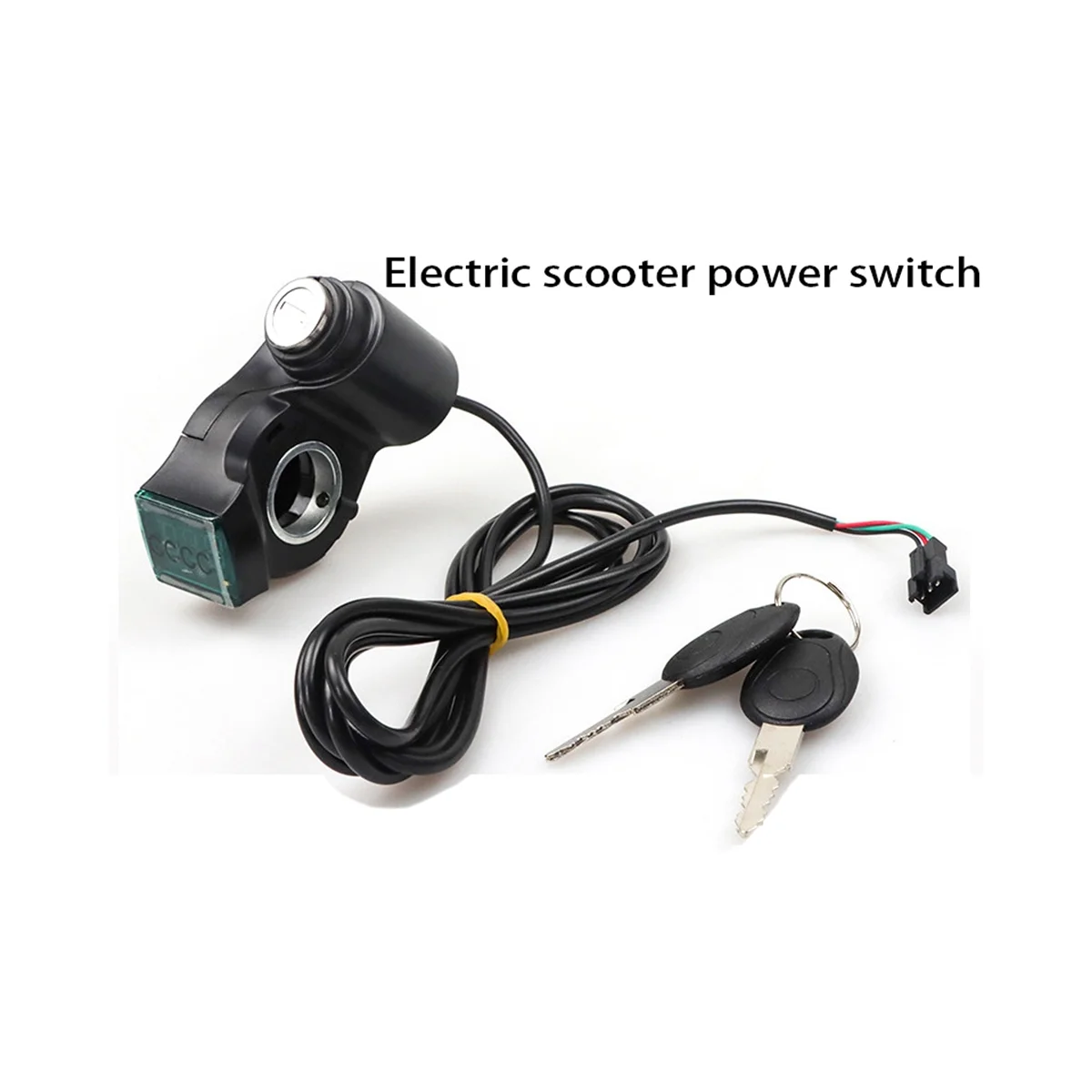 M4 Electric Vehicle Thumb Throttle Voltmeter Key Start Switch Off Door Lock for Kugoo Electric Scooter