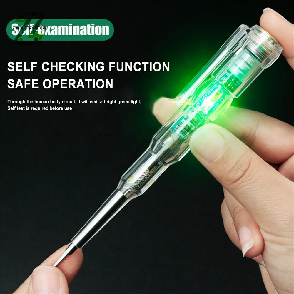 Induced Electric Tester Pen Screwdriver Probe light Voltage Tester Detector AC/DC 70-250V Test Pen Electrical Line Detector