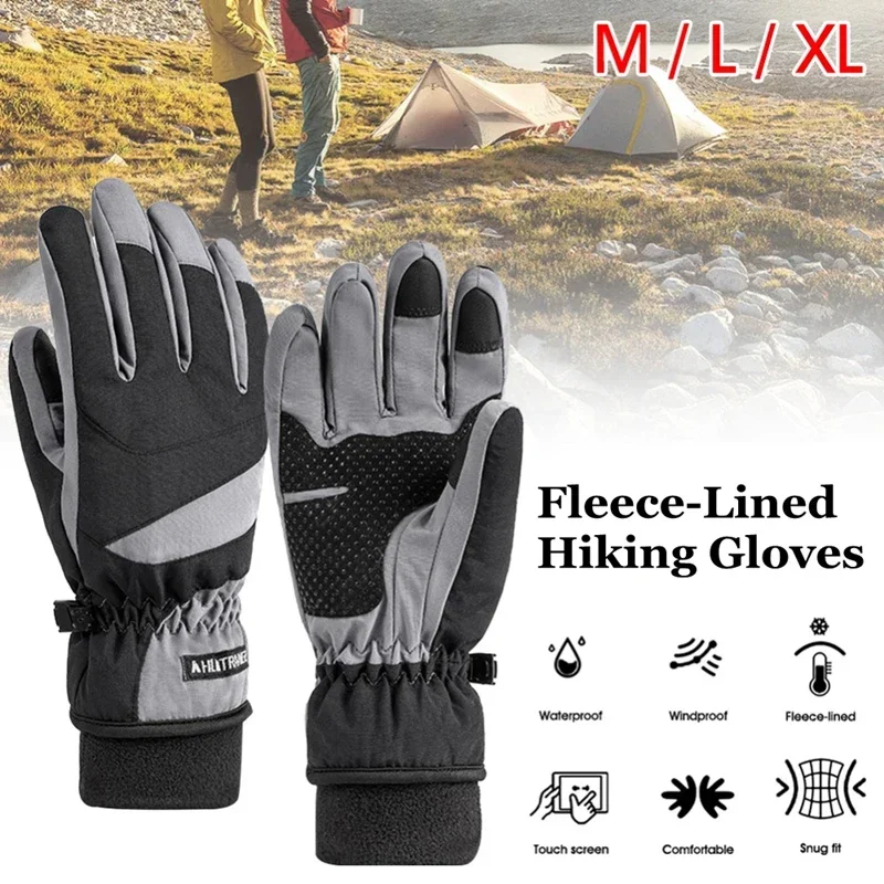 

Winter Outdoor Warm Gloves Waterproof Motorcycle Glove Hiking Cycling Gloves Ultralight Non-Slip Motor Gloves for Sports