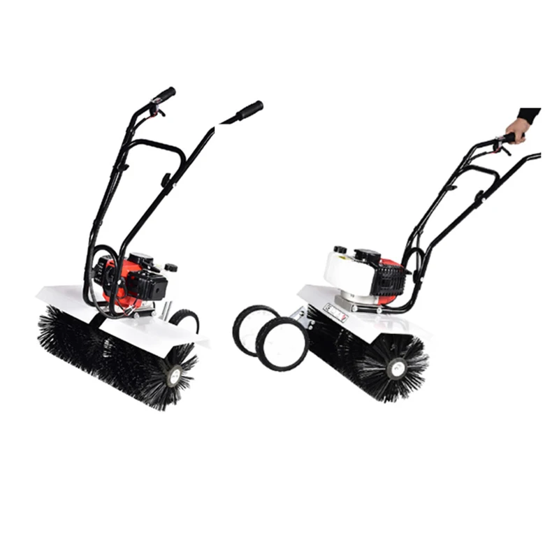 آلة فرشاة العشب الصغيرة من نوع الدفع، ملعب ثنائي الأشواط، فرشاة تمشيط العشب الاصطناعية، آلة فرشاة العشب
