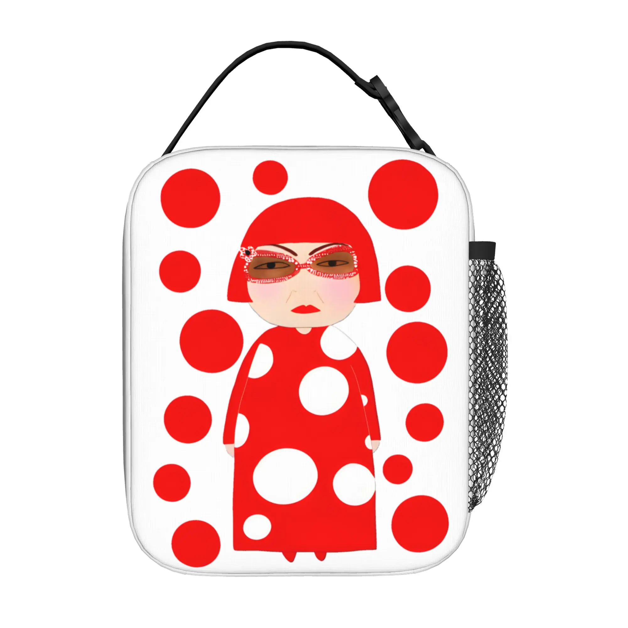 Red Dots Y-Yayoi Kusama Thermal Insulated Lunch Bags for Picnic  Portable Bento Box Cooler Thermal Lunch Boxes