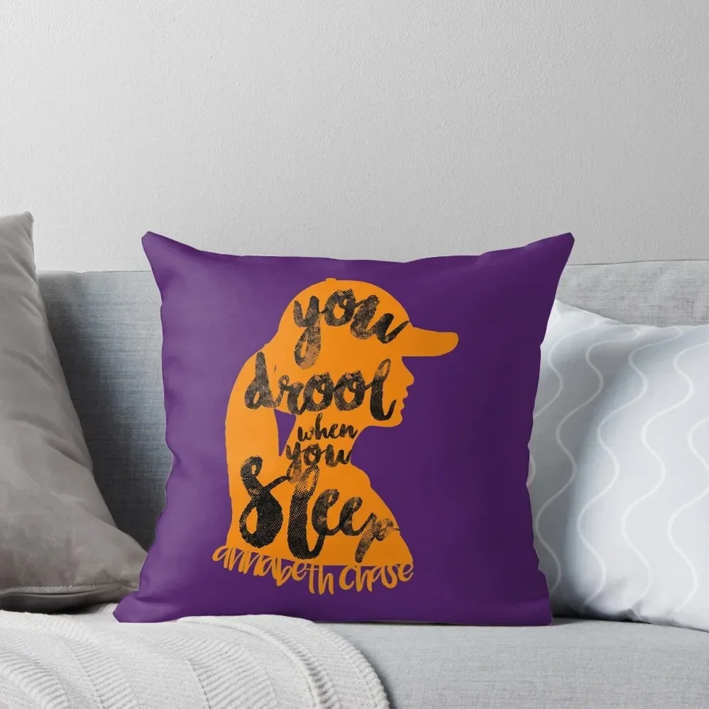 Percy Jackson Quote You Drool When You Sleep Throw Pillow Sofa Covers For Living Room autumn decoration pillow