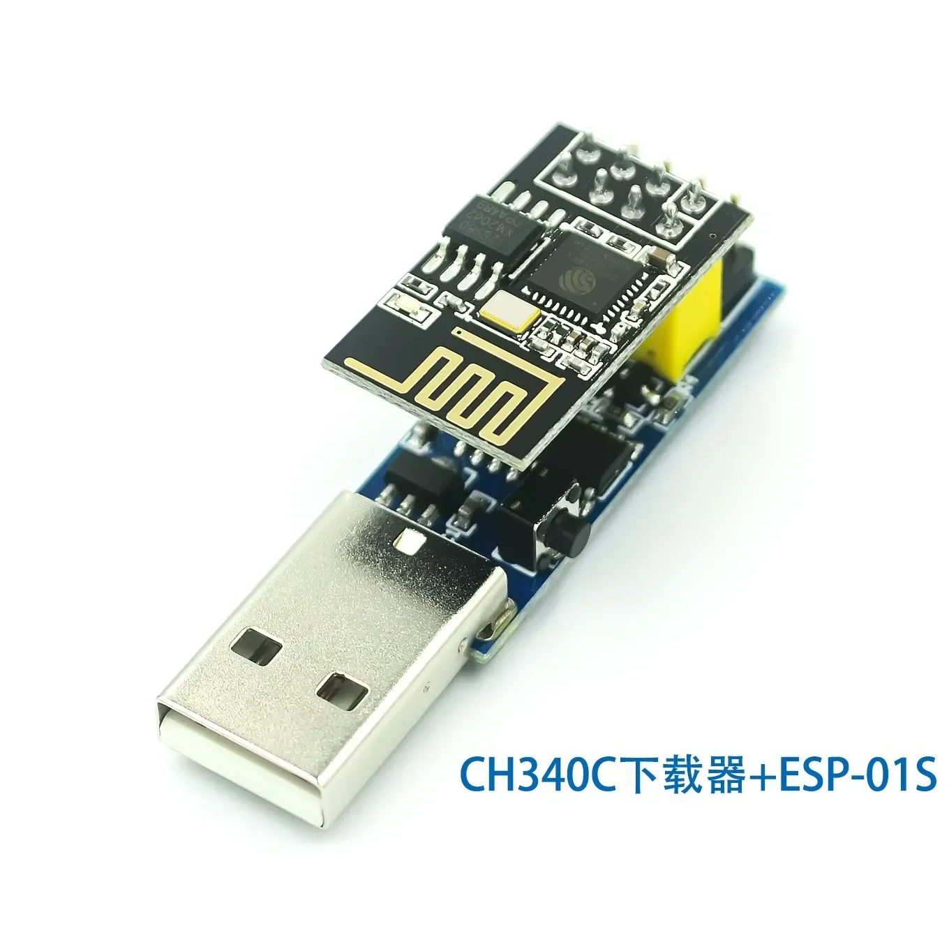 

CH340C ESP PROG V1.0 WIFI Downloader ESP8266 ESP-01 ESP-01S WIFI Wireless Programmer Adapter Module