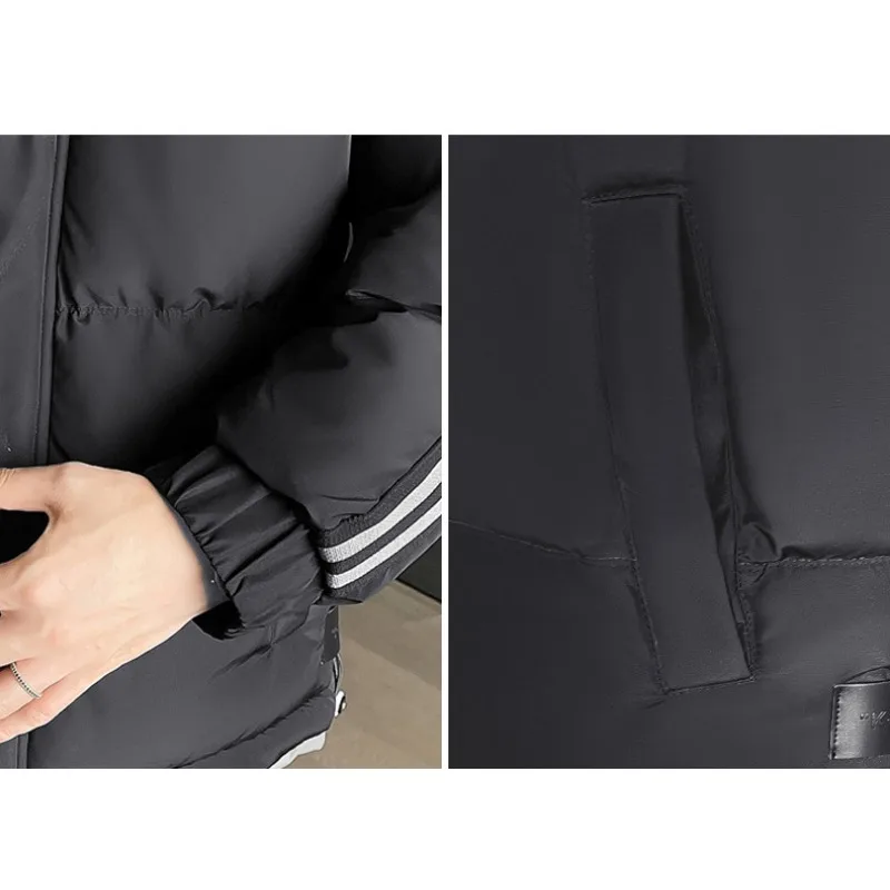 Big Size Winter Parkas Cotton Coat Men Clothing Jacket Warm Puffer Jacket Thick Windproof Outerwear Hooded Long Sleeve Coats