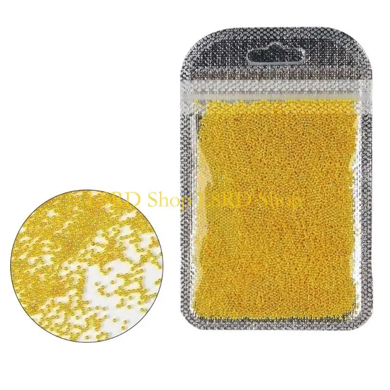 L8RD 3D Art Beads Art Steel Balls Mini Metal Caviar Nails Beads Balls Design for DIY Manicure Decorations