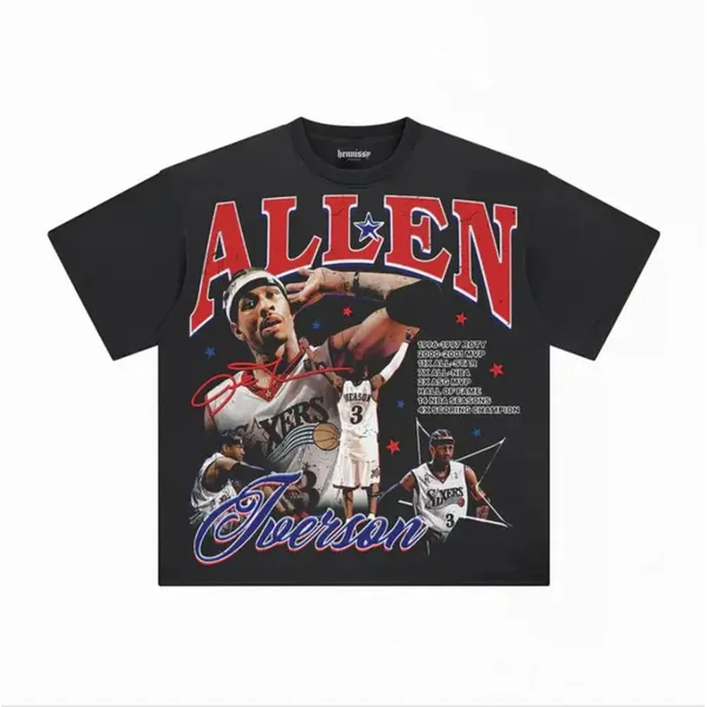 Allen Iverson Tee Adult T-Shirt, Graphic Tee, Basketball Fan T-Shirts, Sports Lover T-Shirts, Cotton Sports Fan Gifts Men Women, Boys Clothing, Children'S Clothing