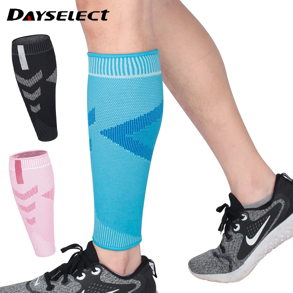 

1Pcs Leg Socks Knitted Breathable Compression Protective Gear Outdoor Sports Calf Protect Basketball Football Running Men Women
