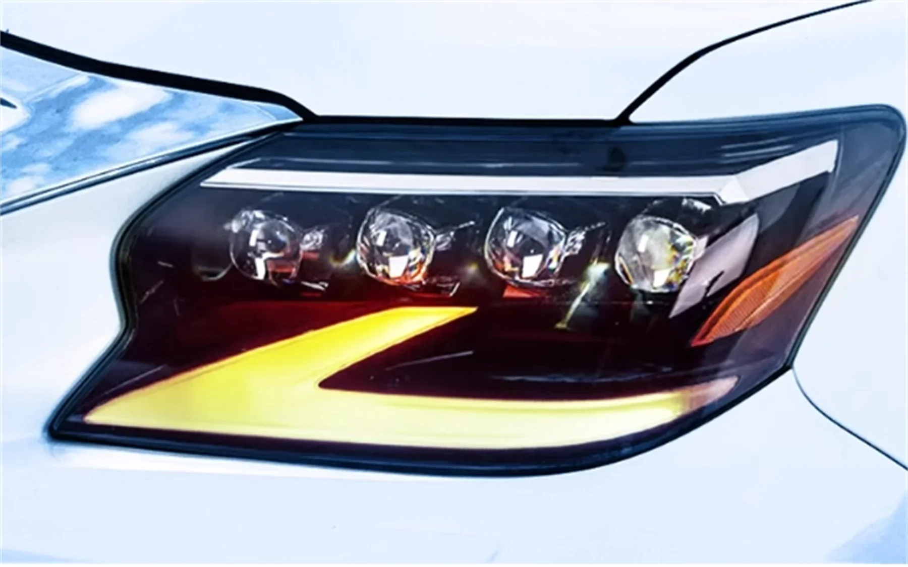 

Автомобильная передняя светодиодная фара для Lexus GX400 14-20 дневного хода DRL, фары ближнего света