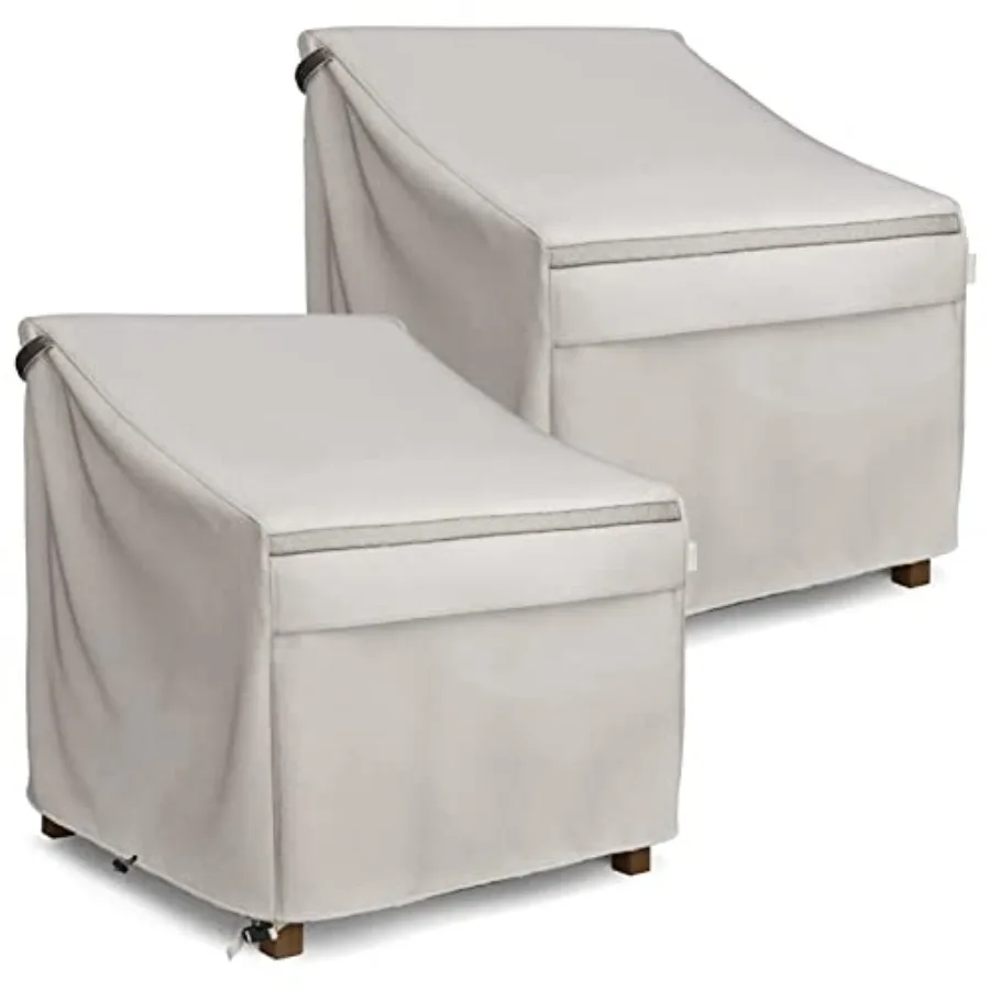 

Waterproof Patio Chair Covers, Lounge Deep Seat Covers for Outdoor Furniture, 35W x 38D x 31H Inches, Heavier Materials, Beige