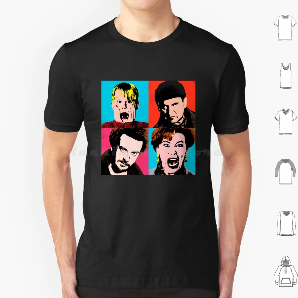 

Футболка Warhol Alone, большой размер, 100% хлопок, домашний фильм «Гвин Маккаллистер Маколей Кулькин», «Один дома», «Мок повязки Ya Filthy»