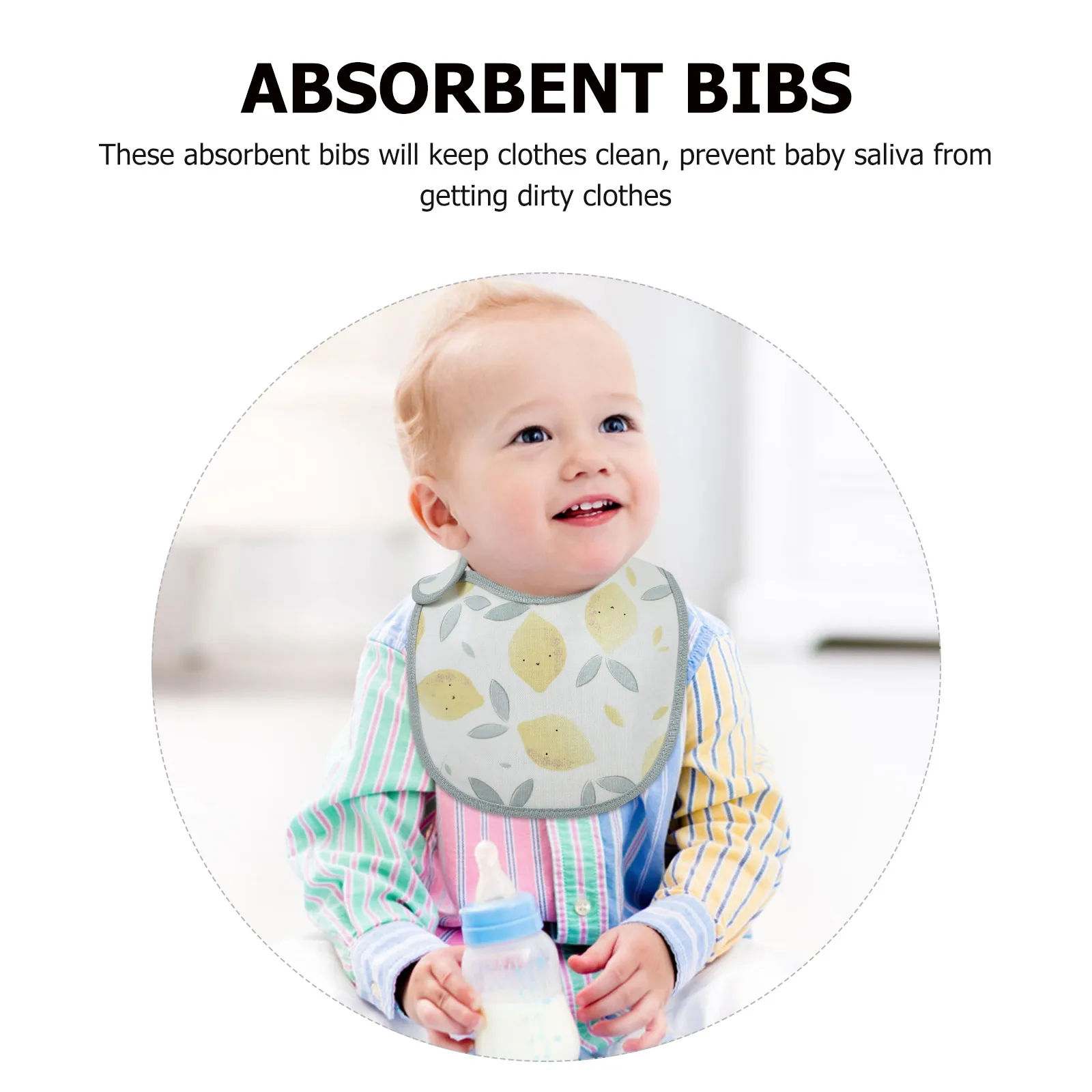 

Pure Cotton Baby Waterproof Bib Infant Absorbent Saliva Towel Teething Toddler Drooling Mouth Wipe Baby Absorbent Bib