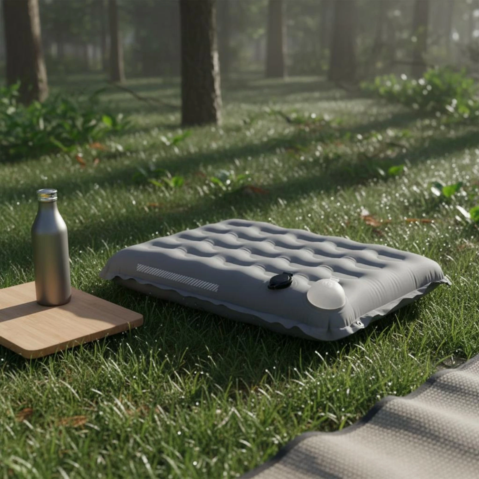 Camping Seat Cushion Lightweight Inflatable Seat Cushion Outdoor Gear Press-to-Inflate Quick Inflation for Travel