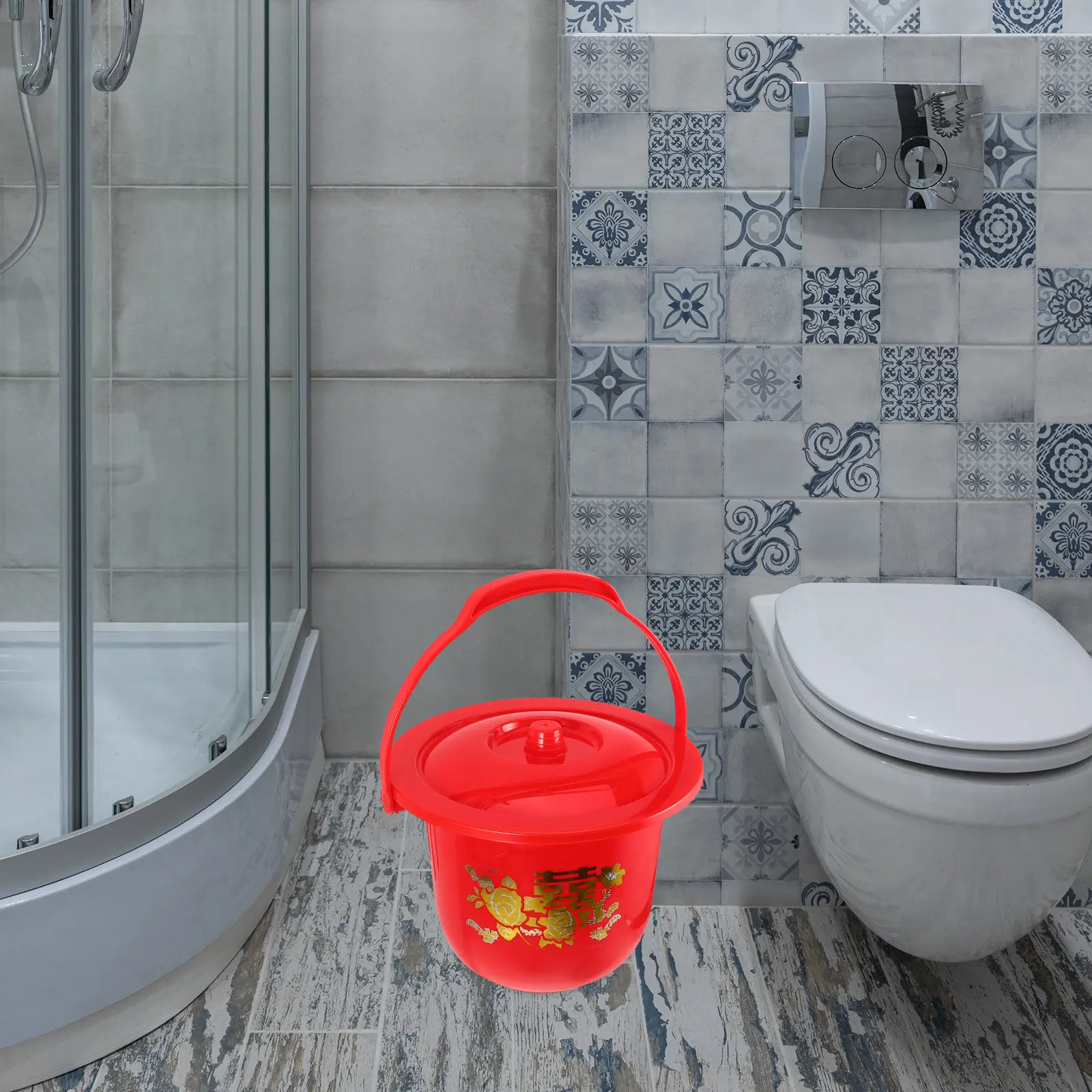 Portable Plastic Chamber Pot with Lid for Adults, Elderly, Kids – Lightweight Bedside Urinal for Night & Camping